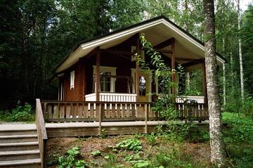 Фото номера Коттедж «Озеро» с сауной Дома для отпуска Fish &amp; Fun Holiday Cottages г. Paaso 10