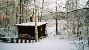 Фото номера Коттедж «Озеро» с сауной Дома для отпуска Fish &amp; Fun Holiday Cottages г. Paaso 4
